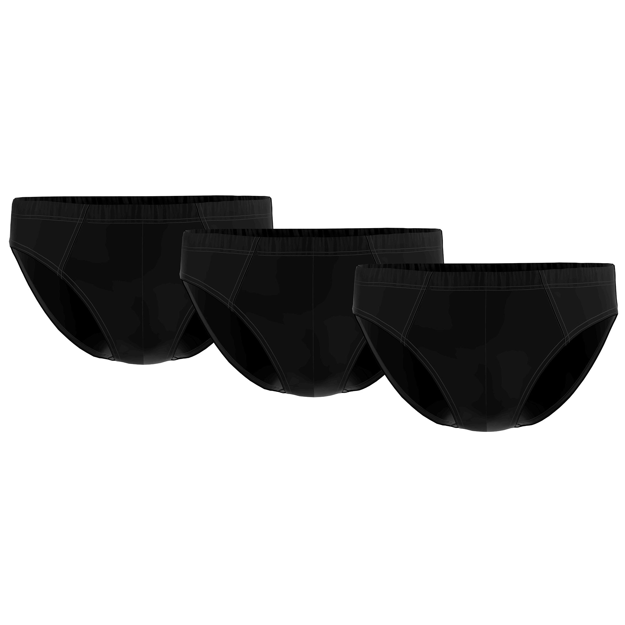 Seidensticker Herren Slips, 3er Pack - Brief 3-Pack, Single Jersey, Baumwollmischung, einfarbig