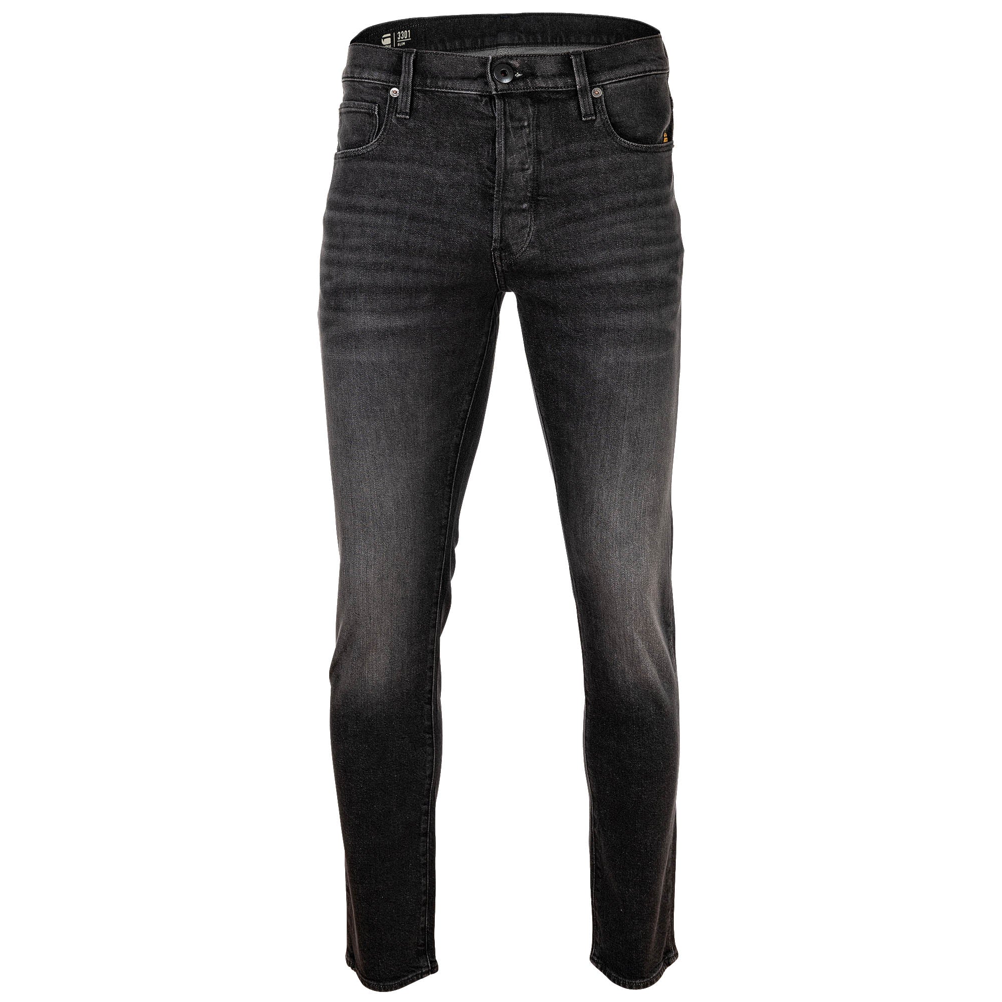G-STAR Men's Jeans - 3301 Slim Worn, Superstretch Denim, Slim Fit, Length 32