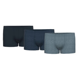 Seidensticker Men boxer shorts, pack of 3 – Trunk 3-pack, single jersey, cotton blend, plain colour