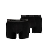 PUMA Herren Boxer Shorts, 2er Pack - Boxers, Cotton Stretch, einfarbig