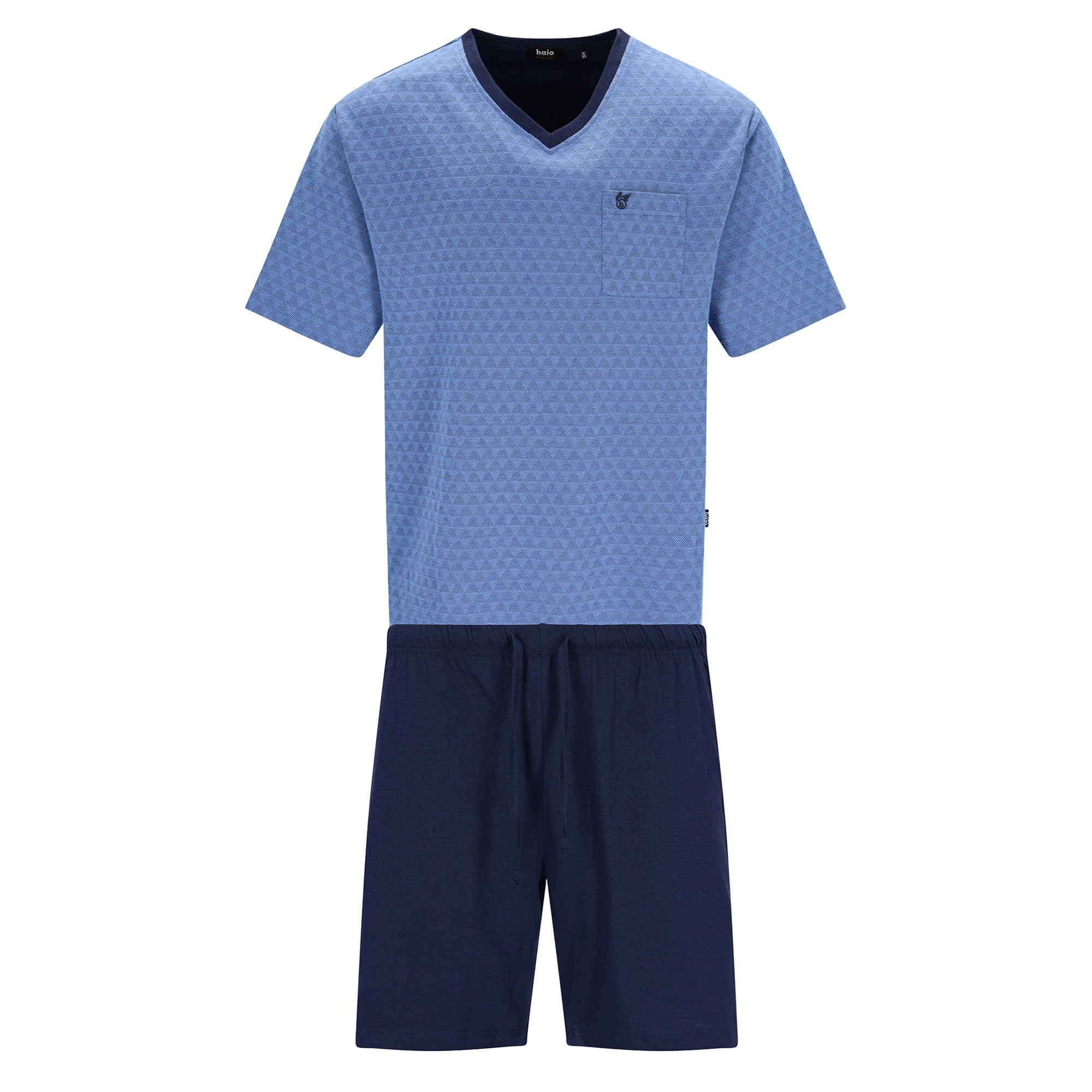 hajo Herren Schlafanzug, kurz - Klima-Light, Pyjama, Shorty, Baumwoll-Mix