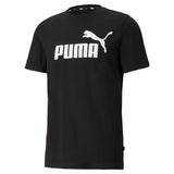 PUMA Herren T-Shirt - ESS Logo Tee, Rundhals, Baumwolle, uni