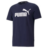 PUMA Herren T-Shirt - ESS Logo Tee, Rundhals, Baumwolle, uni