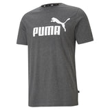 PUMA Herren Sport T-Shirt - ESS Essentials Heather Tee, Rundhals, Kurzarm, uni