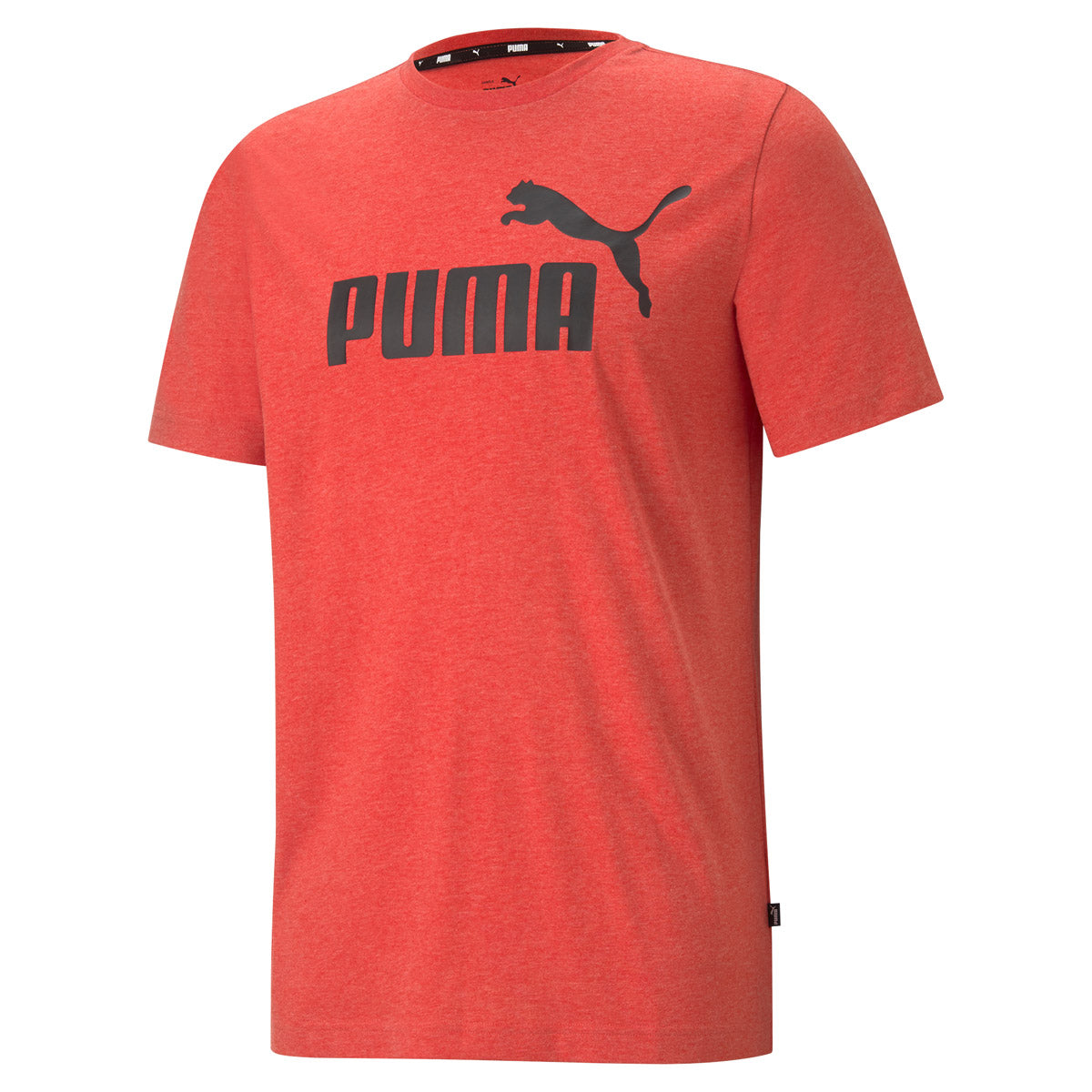 PUMA Herren Sport T-Shirt - ESS Essentials Heather Tee, Rundhals, Kurzarm, uni