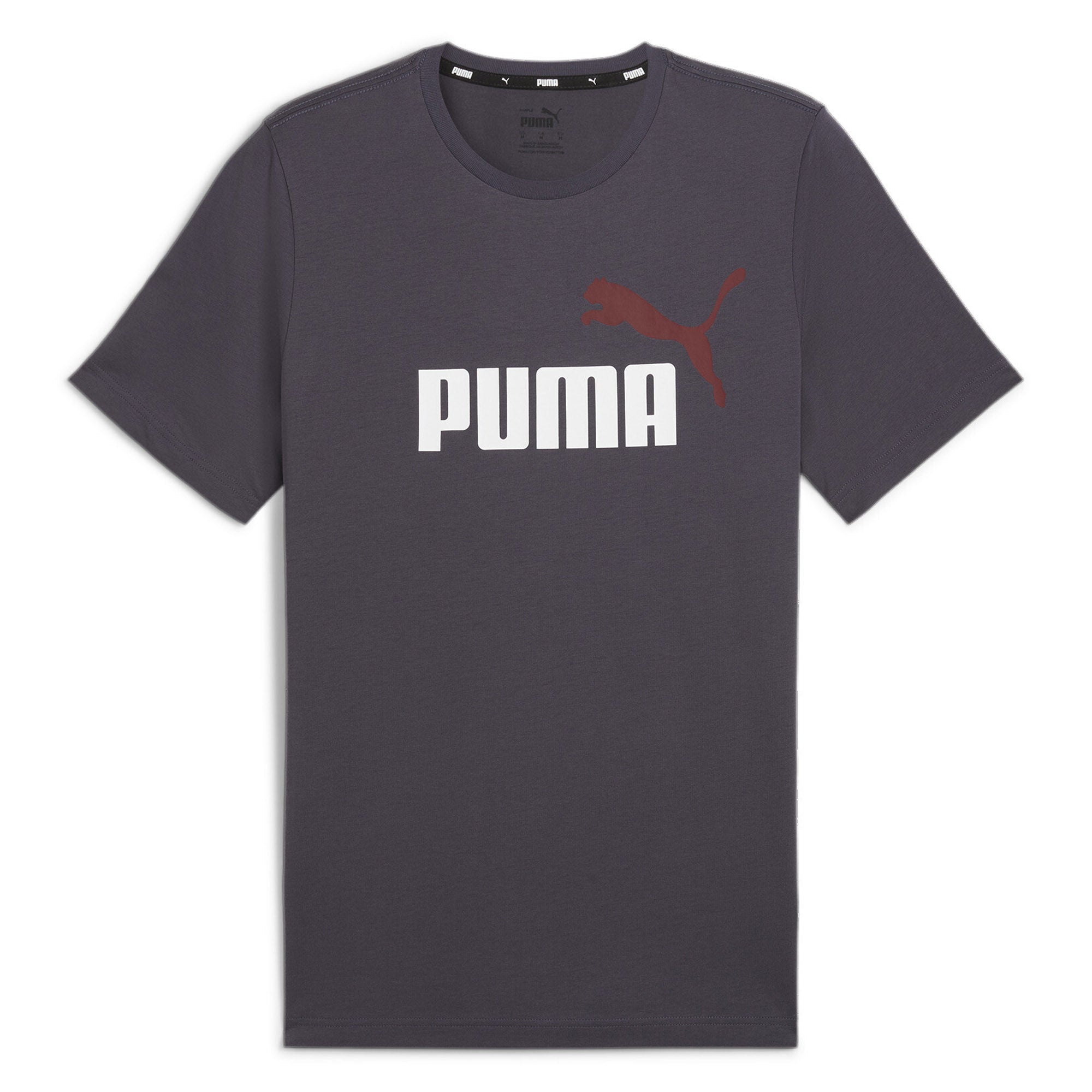 PUMA Herren T-Shirt - ESS+ Essentials 2 Col Logo Tee, Rundhals, Kurzarm, uni
