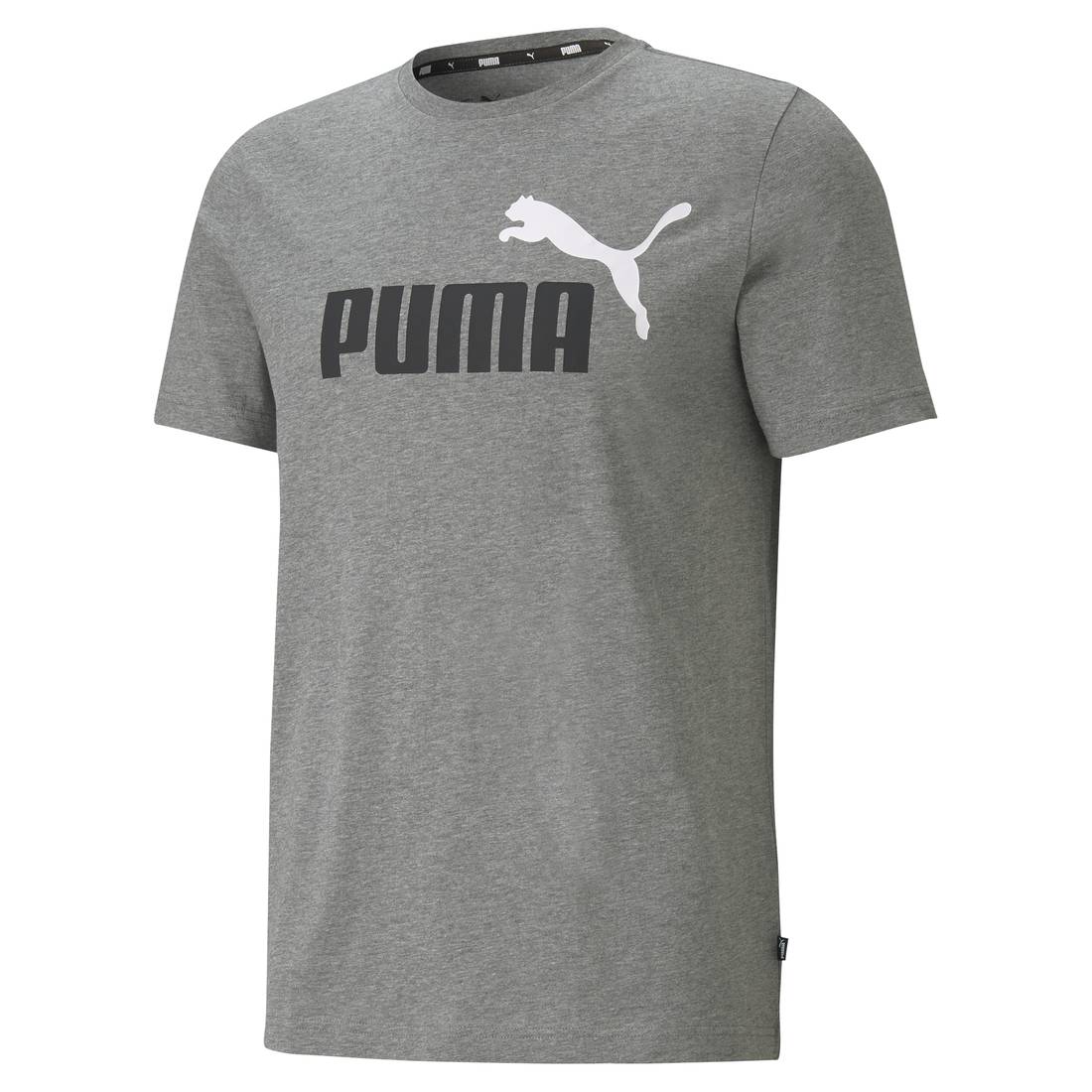 PUMA Herren T-Shirt - ESS+ Essentials 2 Col Logo Tee, Rundhals, Kurzarm, uni