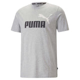 PUMA Herren T-Shirt - ESS+ Essentials 2 Col Logo Tee, Rundhals, Kurzarm, uni