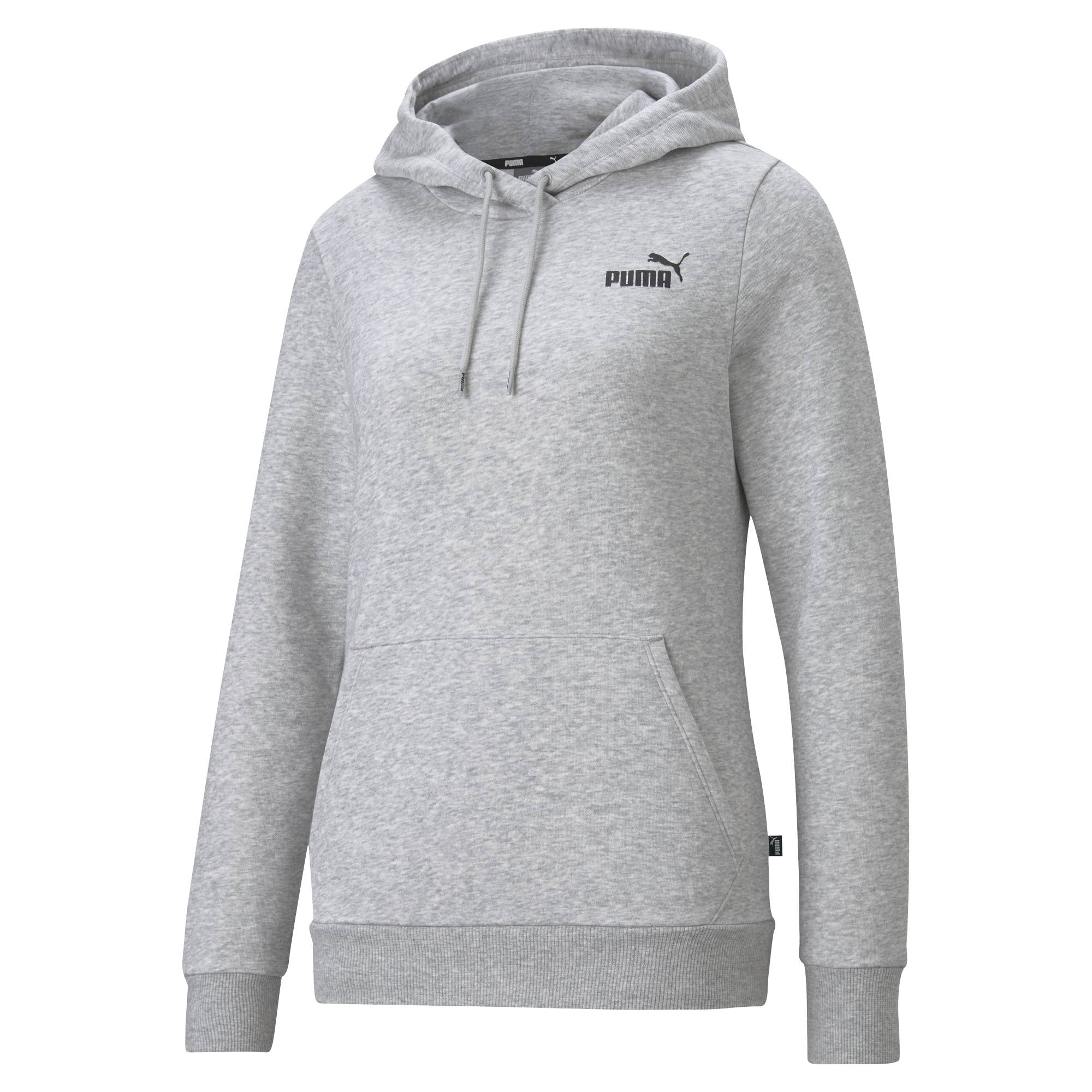 PUMA Damen Hoodie - ESS Small Logo Hoodie, Rundhals, Langarm, Kapuze, uni