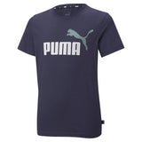PUMA Jungen T-Shirt - ESS+ 2 Col Logo Tee, Rundhals, Kurzarm, uni