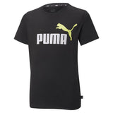 PUMA Jungen T-Shirt - ESS+ 2 Col Logo Tee, Rundhals, Kurzarm, uni