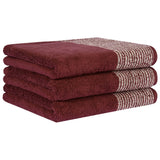 CAWÖ Handtuch, 3er Pack - Luxury Home, C Two-Tone, Walkfrottier