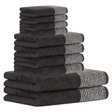CAWÖ Handtuch Set, 10-tlg. - C Two-Tone, 2x Duschtuch, 4x Handtuch, 4x Gästetuch