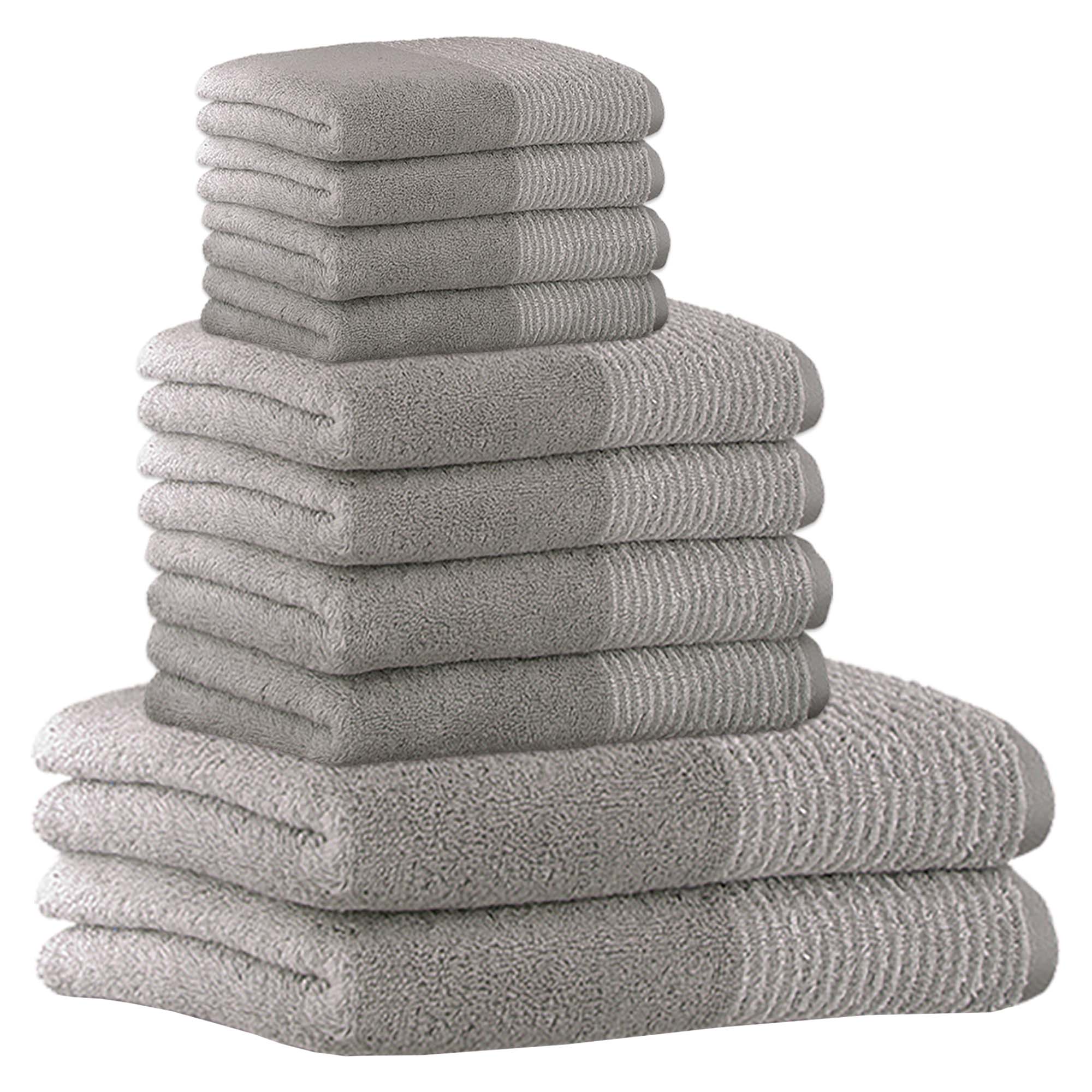 CAWÖ Handtuch Set, 10-tlg. - C Two-Tone, 2x Duschtuch, 4x Handtuch, 4x Gästetuch