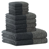 CAWÖ towel set, 10-piece - C Two-Tone, 2x shower towel, 4x hand towel, 4x guest towel