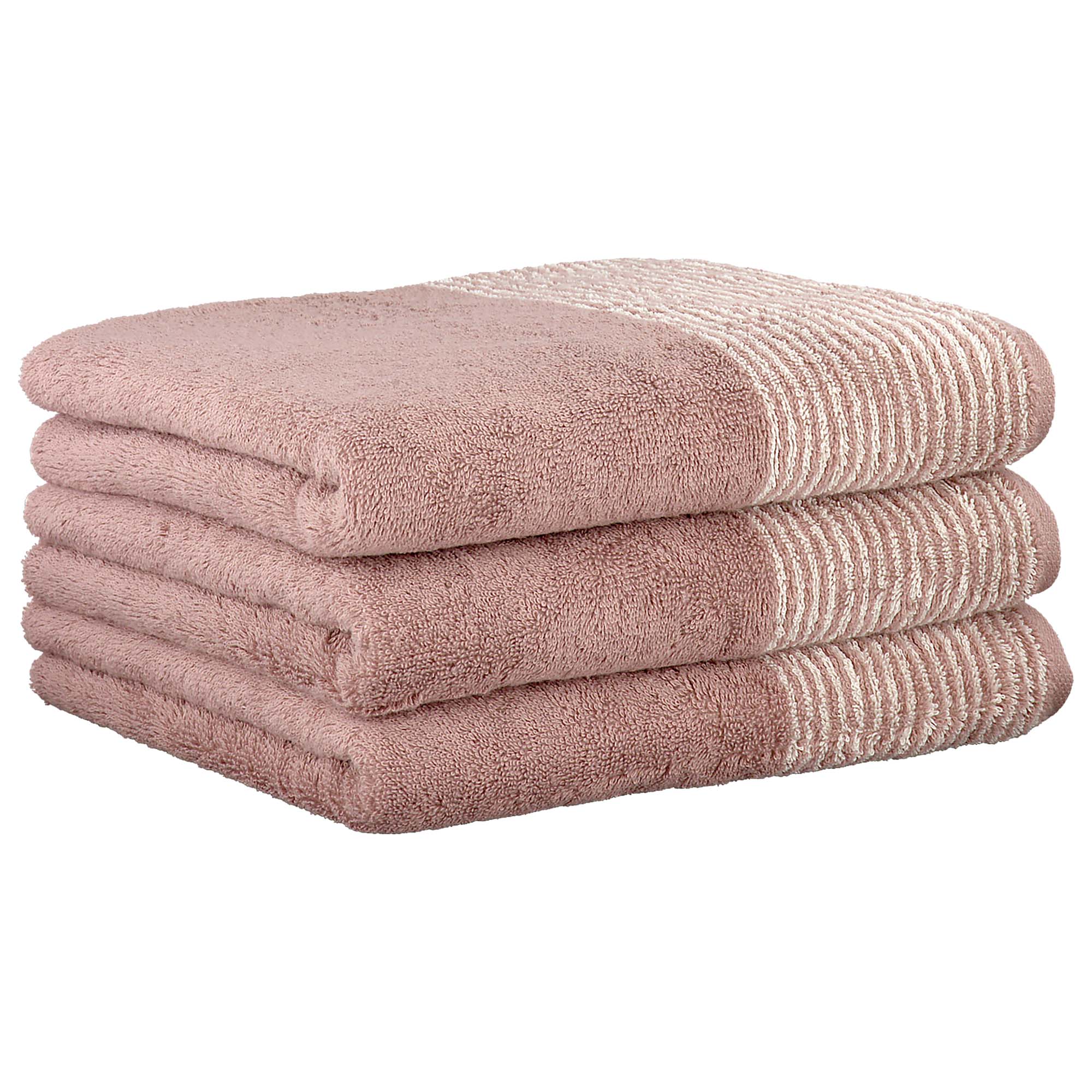 CAWÖ Gästetuch, 3er Pack - Luxury Home, C Two-Tone, Walkfrottier