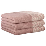 CAWÖ Gästetuch, 3er Pack - Luxury Home, C Two-Tone, Walkfrottier