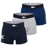 LACOSTE Men's Boxer Trunk, Big Croc Print, Cotton Stretch