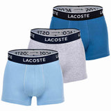 LACOSTE Herren Boxershorts, 3er Pack - Trunks, Casual, Cotton Stretch, Logobund