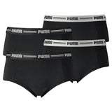 PUMA Damen Mini Shorts - Iconic, Soft Cotton Modal Stretch, 4er Pack