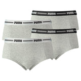 PUMA Damen Mini Shorts - Iconic, Soft Cotton Modal Stretch, 4er Pack