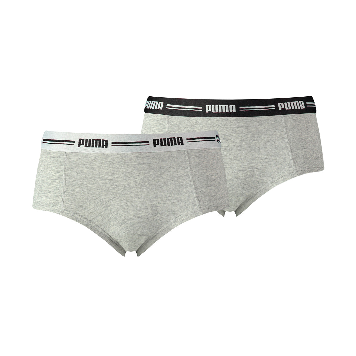PUMA Damen Mini Shorts - Iconic, Soft Cotton Modal Stretch, 2er Pack