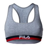 FILA Damen Bustier - Bra, Sport-BH, Racerback, Cotton Stretch, einfarbig, XS-XL