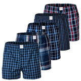 MG-1 Herren Web-Boxer, 5er Pack - Classic Boxer-Shorts, gemustert, Spar-Pack