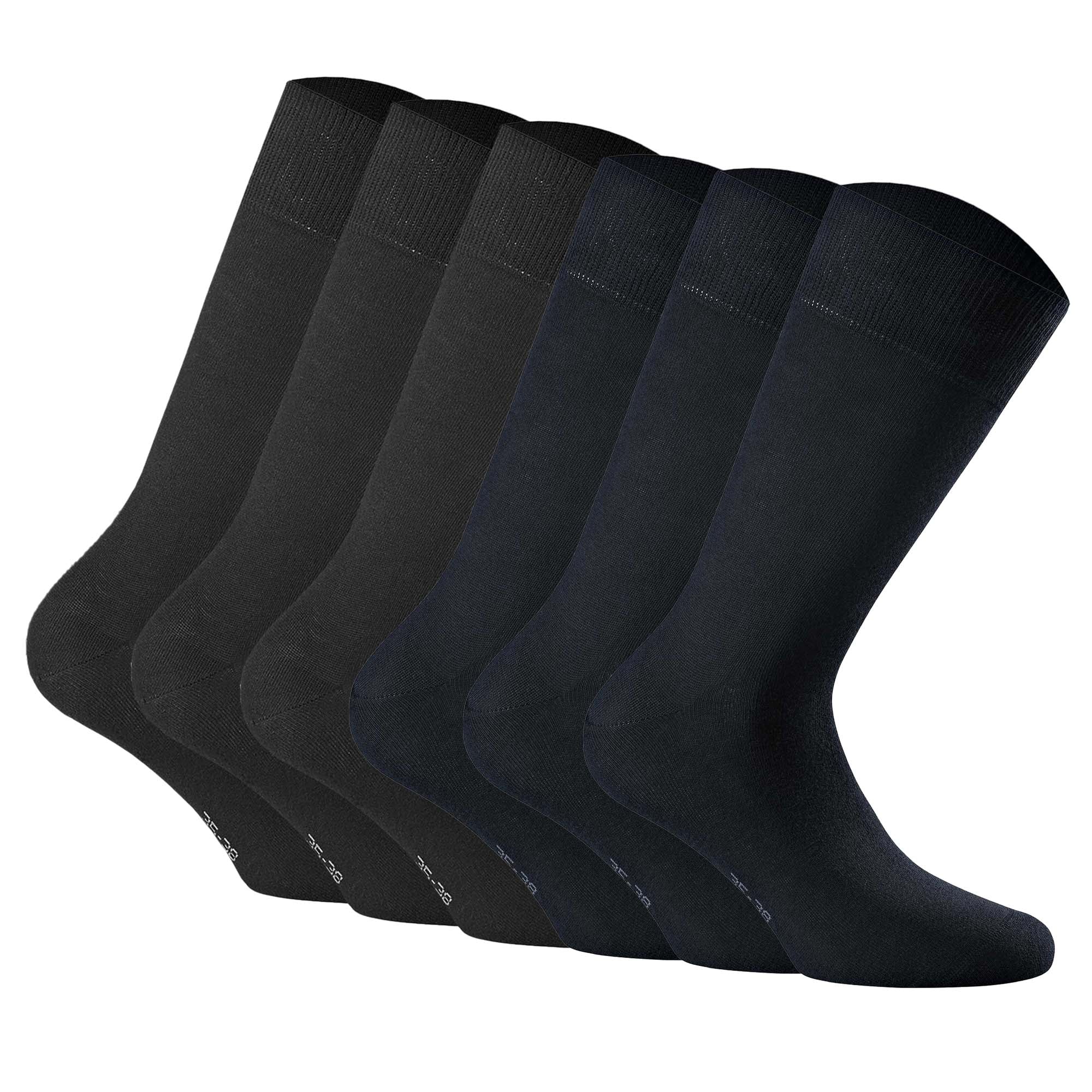 Rohner Basic Unisex Socks, 6-pack - Cotton II, short socks, basic, solid color