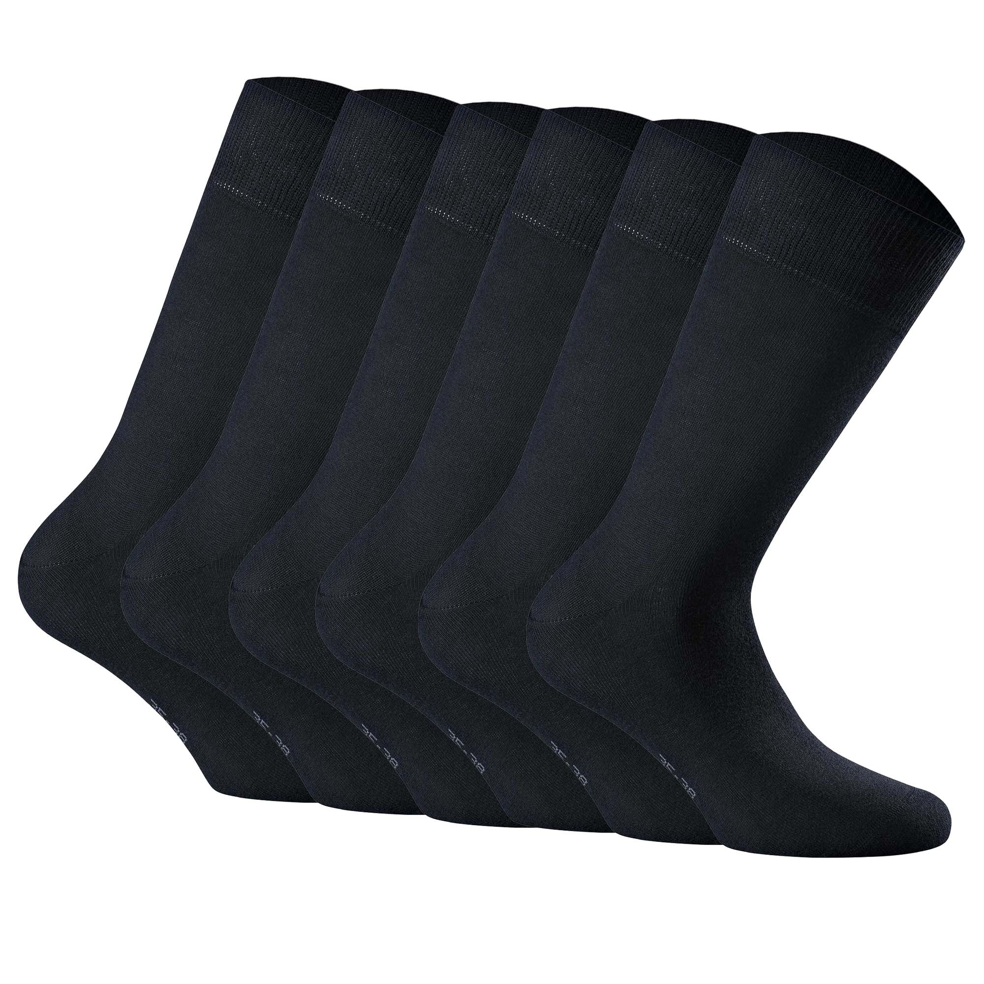 Rohner Basic Unisex Socken, 6er Pack - Cotton II, Kurzsocken, Basic, einfarbig