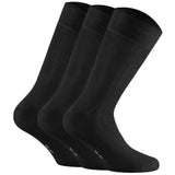 Rohner Basic Unisex Socken, 3er Pack - Cotton, Kurzsocken, einfarbig