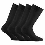 Rohner Basic Unisex Socken, 4er Pack - Bambus, Kurzsocken