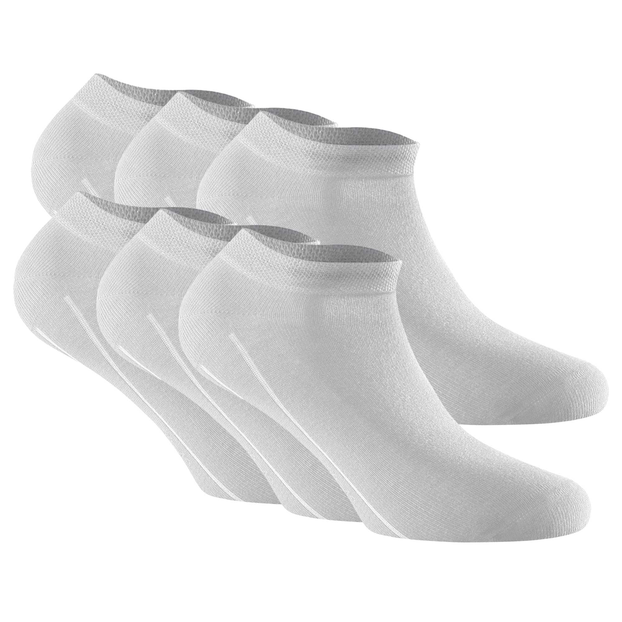Rohner Basic Unisex Sneaker Socken, 6er Pack - Bambus