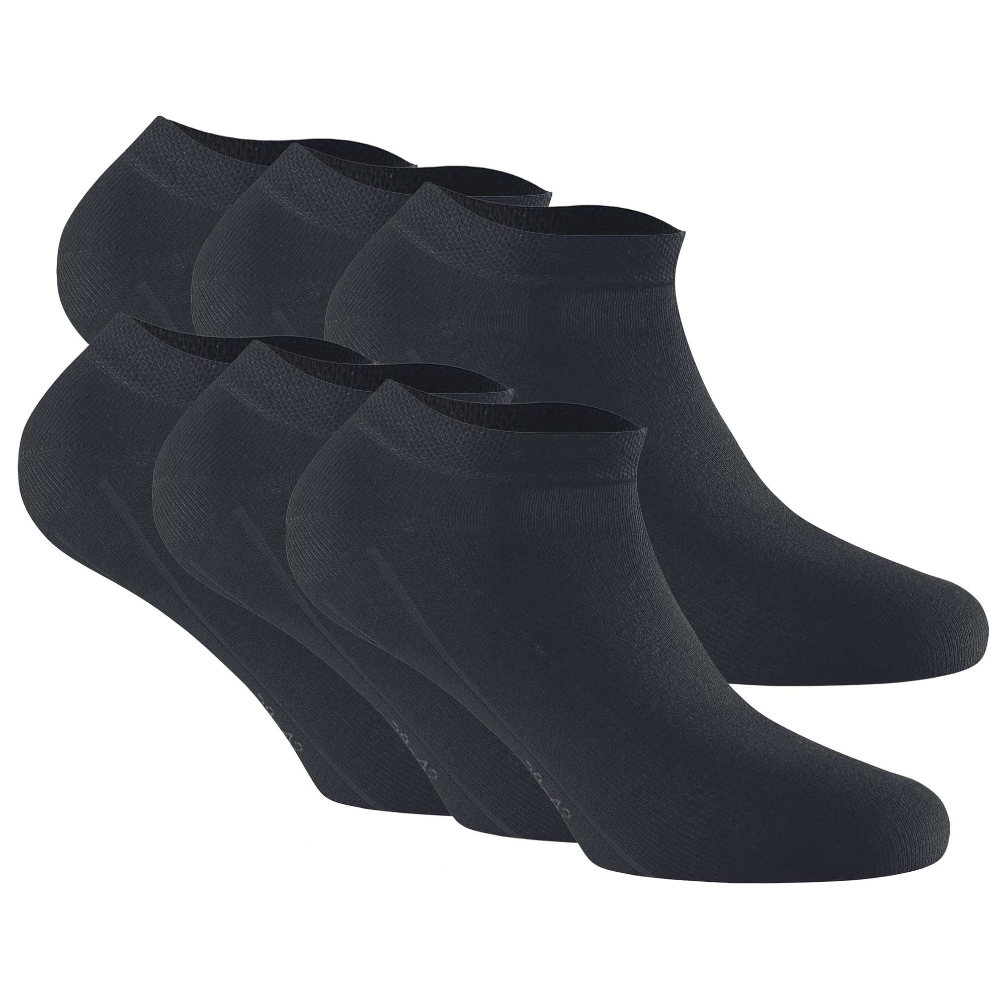 Rohner Basic Unisex Sneaker Socks, 3-pack - Bamboo