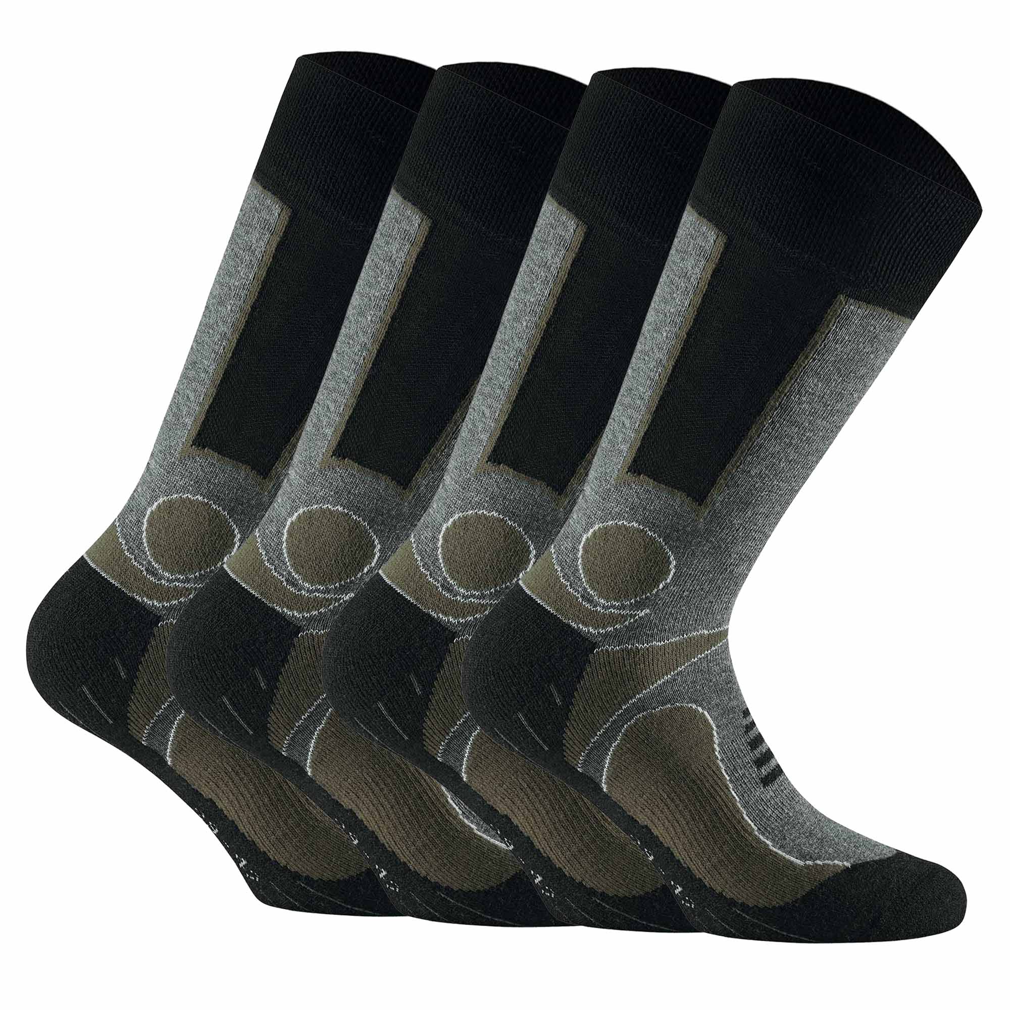 Rohner Basic Unisex Trekking Socken, 4er Pack - Basic Outdoor Socks, Sportsocken