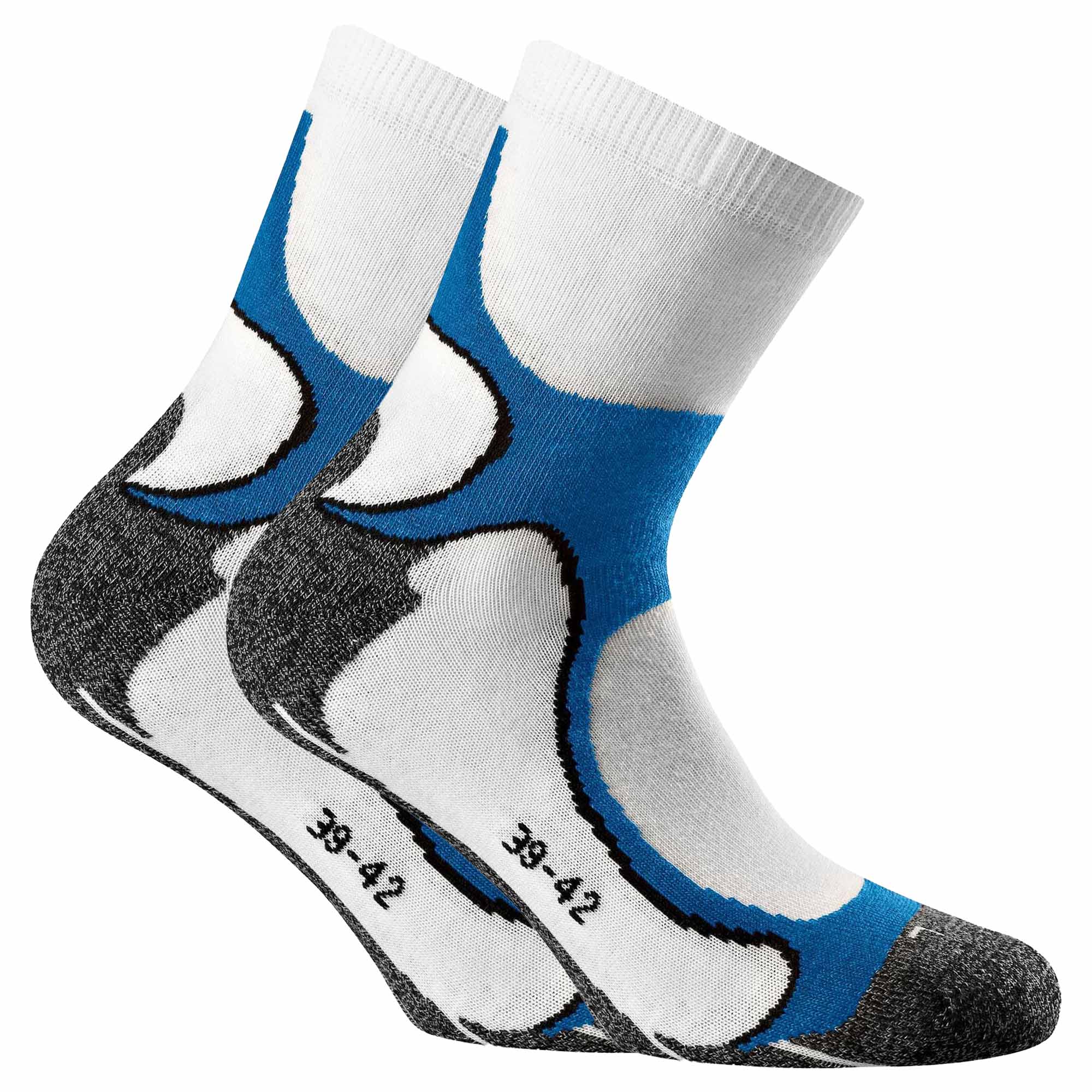 Rohner Basic Unisex Running Quarter Socken, 2er Pack - Sportsocken, Outdoor, Walking