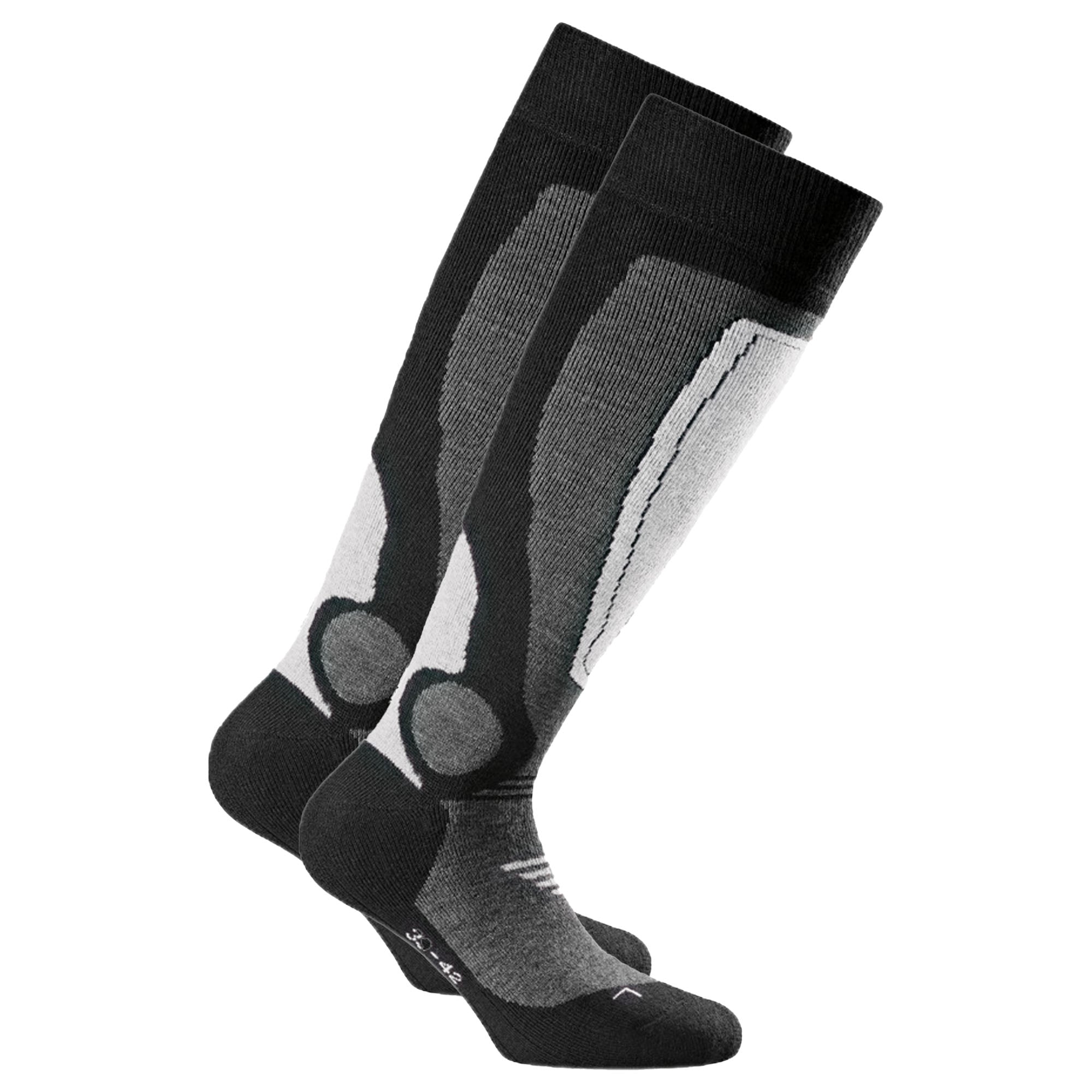 Rohner Basic Unisex Skisocken, 2er Pack - Basic Ski, Kniestrümpfe, Woll-Mischung