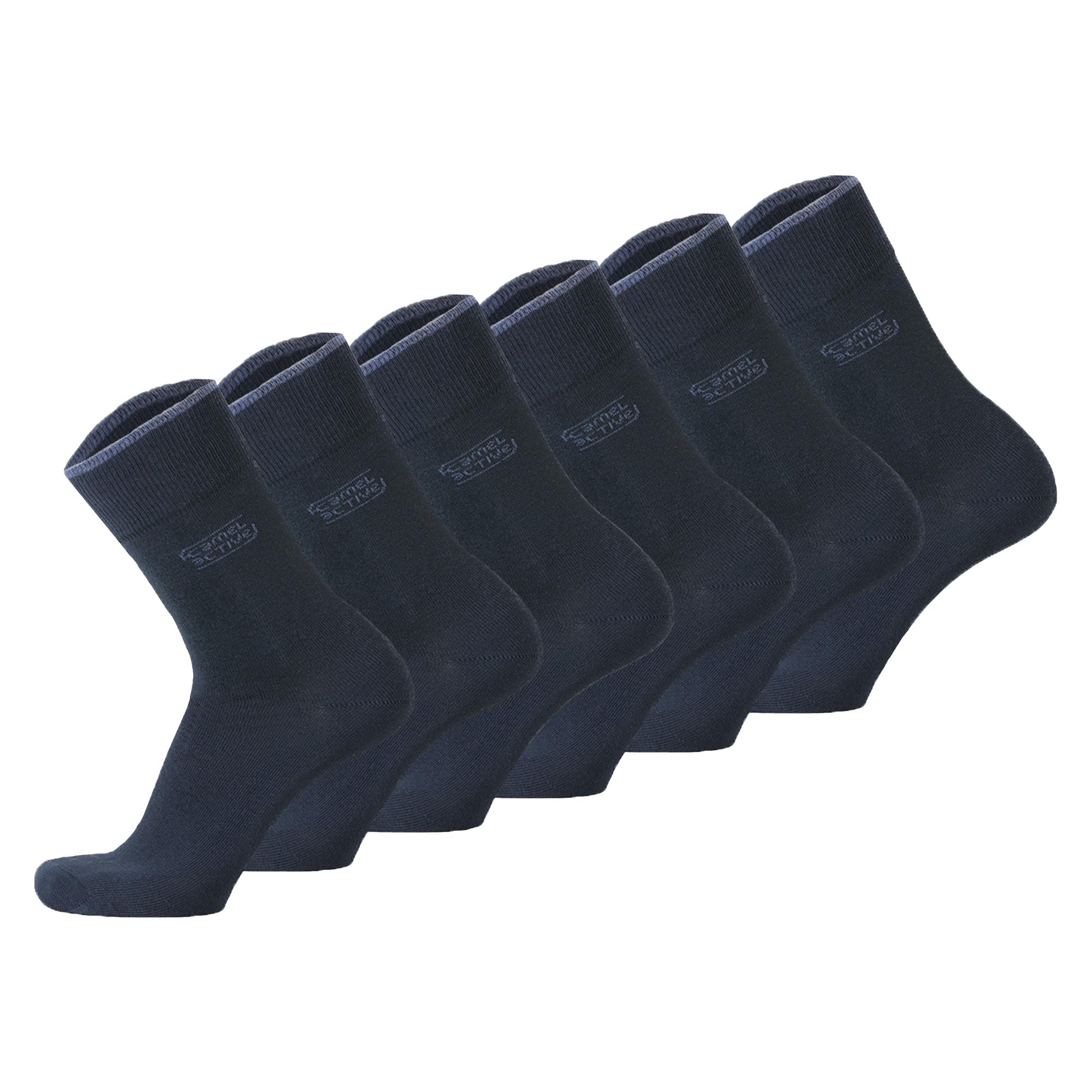 camel active Men's Socks, 6-pack - Basic Socks, Organic Cotton