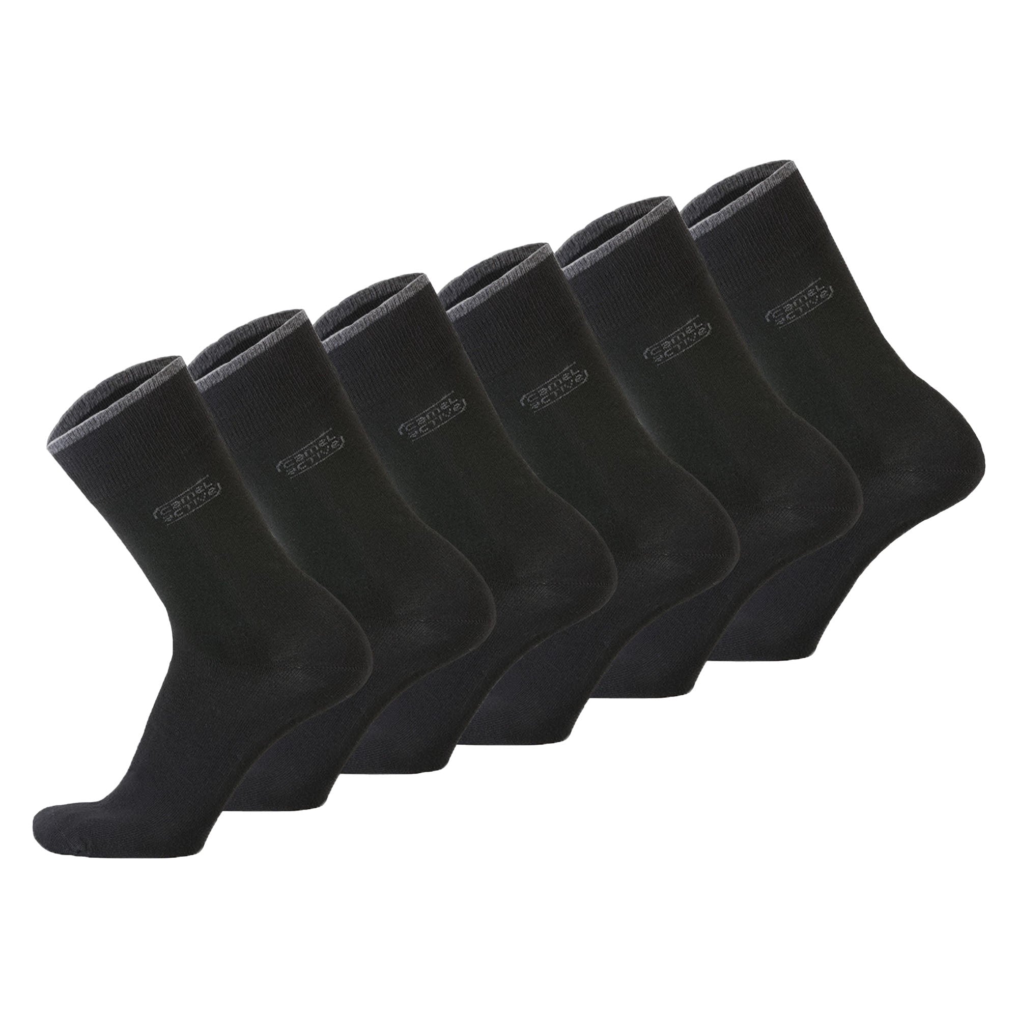 camel active Men's Socks, 6-pack - Basic Socks, Organic Cotton