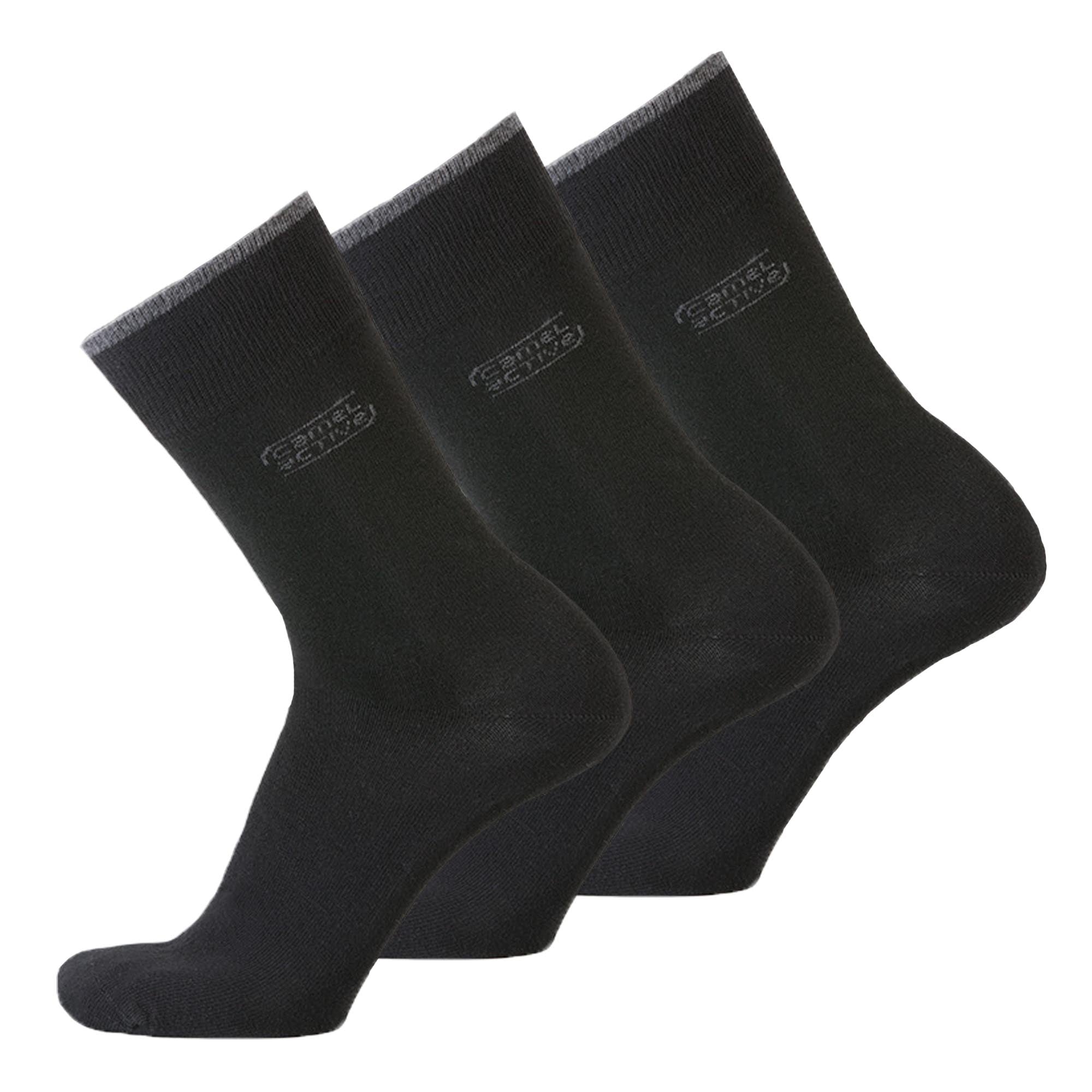 camel active Men's Socks, 3-pack - Basic Socks, Organic Cotton