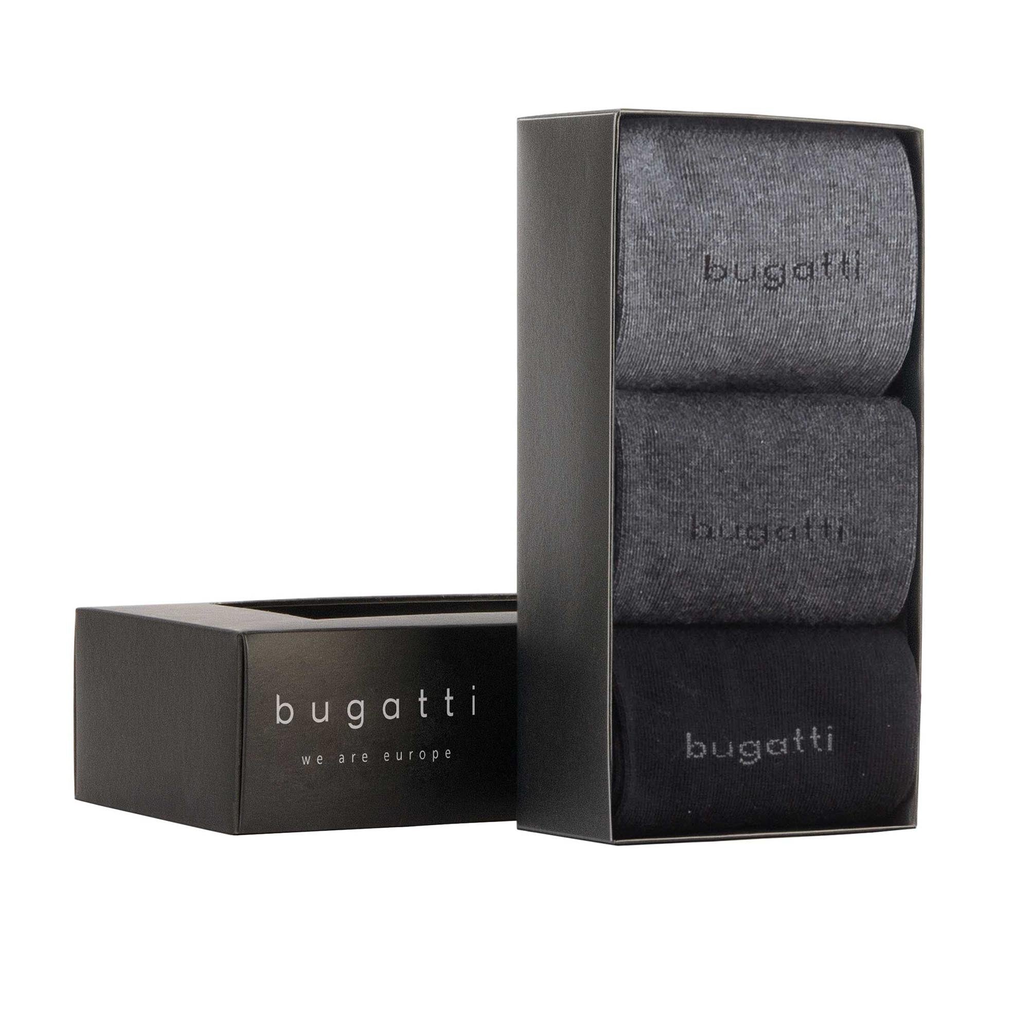 bugatti men's socks, 3-pack - basic gift box