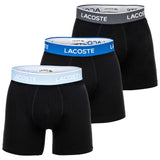 LACOSTE Herren Boxershorts, 3er Pack - Boxer Briefs, Cotton Stretch, Logobund