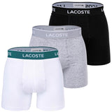 LACOSTE Herren Boxershorts, 3er Pack - Boxer Briefs, Cotton Stretch, Logobund
