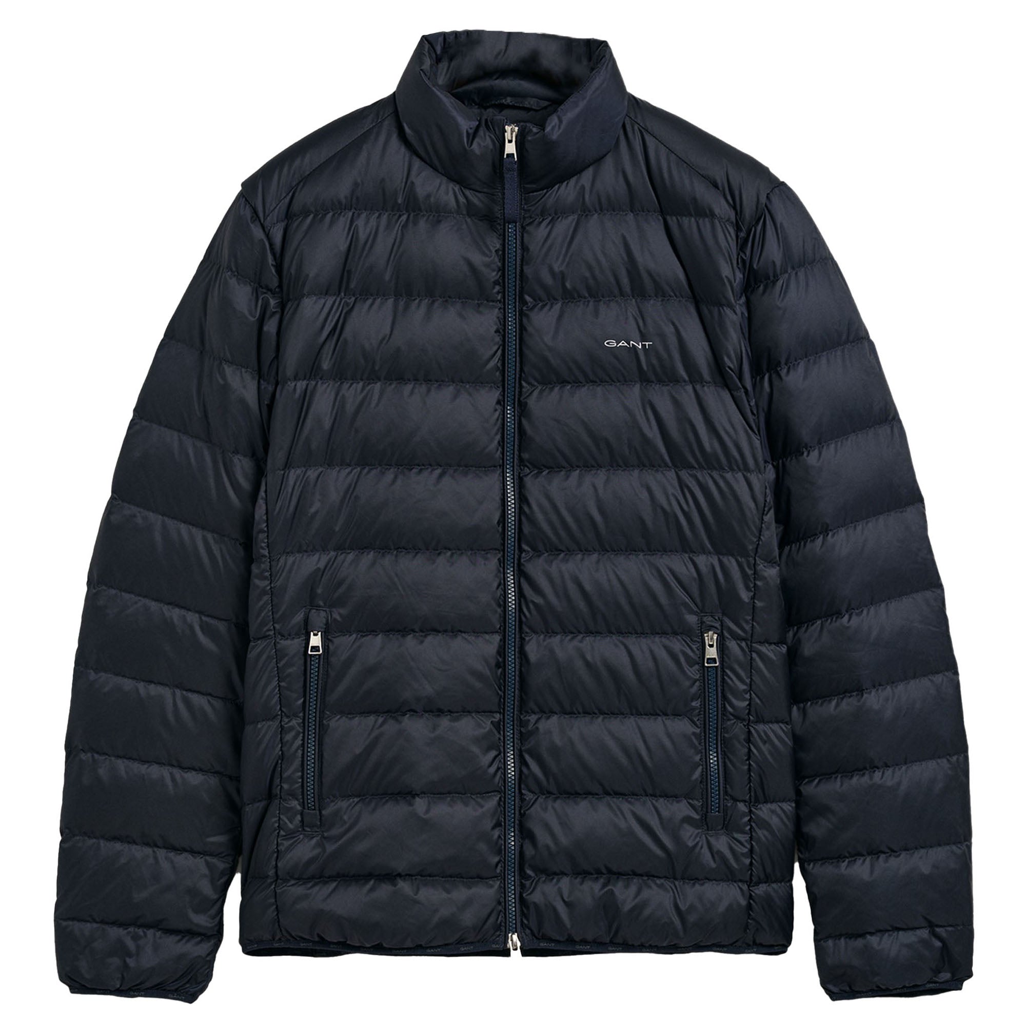 GANT Herren Daunen-Steppjacke - LIGHT DOWN JACKET, Reißverschluss, Stehkragen