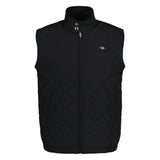 GANT Herren Steppweste - QUILTED WINDCHEATER VEST, Reißverschluss, Stehkragen