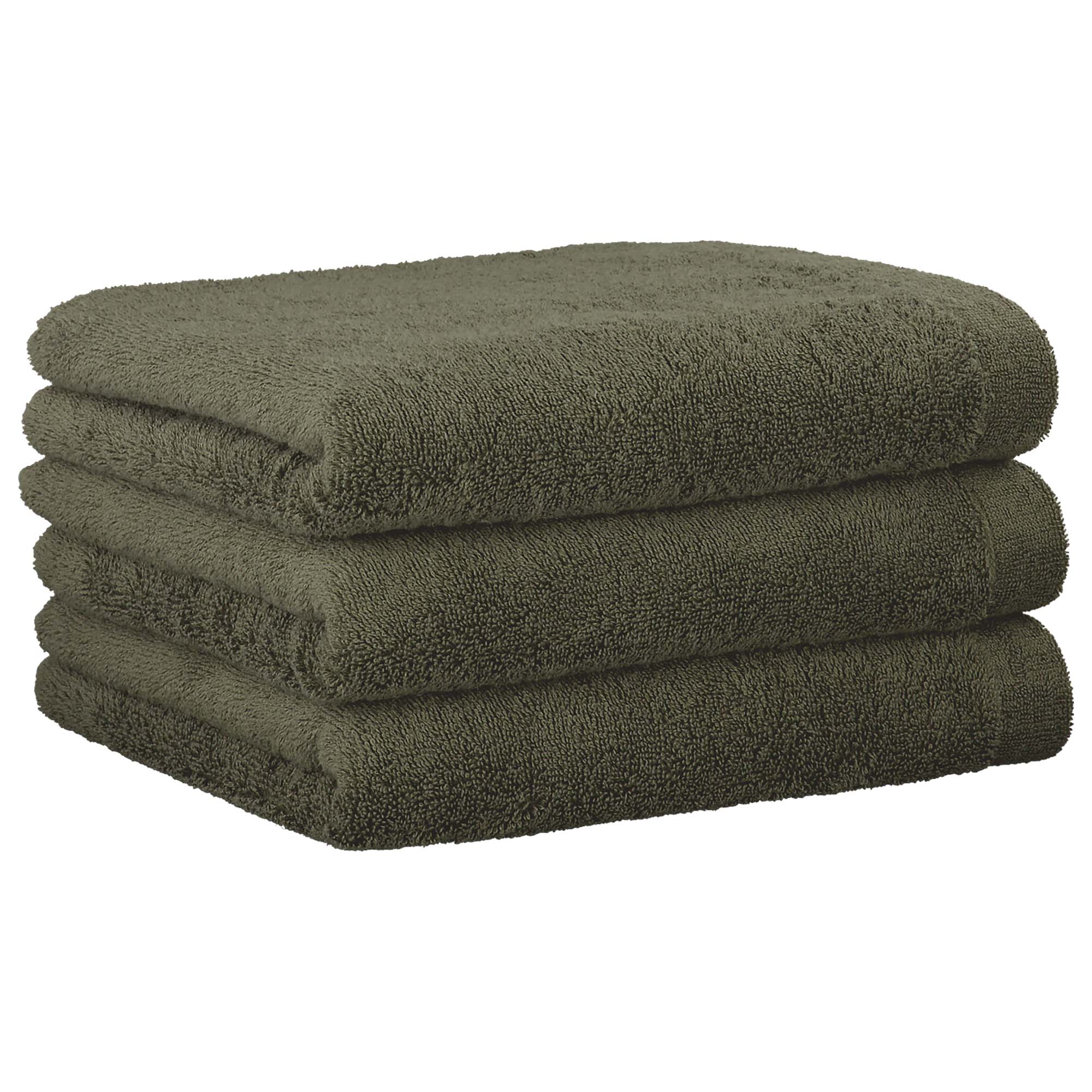 CAWÖ Gästetuch, 3er Pack - Lifestyle, Walkfrottier, Baumwolle, einfarbig