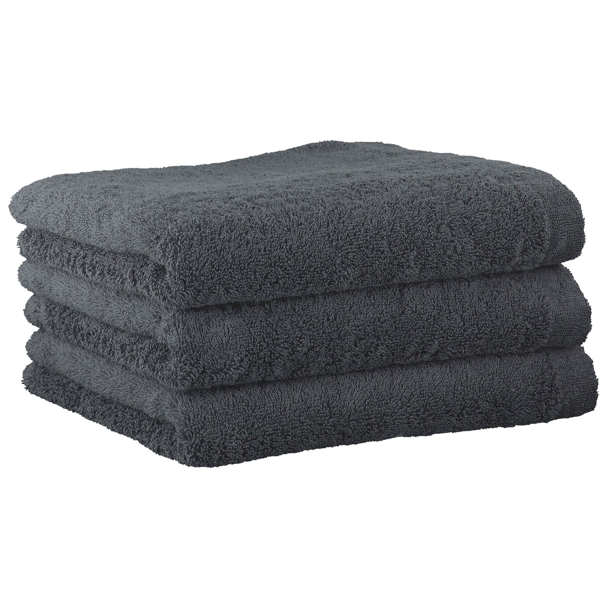 CAWÖ Gästetuch, 3er Pack - Lifestyle, Walkfrottier, Baumwolle, einfarbig