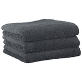 CAWÖ Gästetuch, 3er Pack - Lifestyle, Walkfrottier, Baumwolle, einfarbig