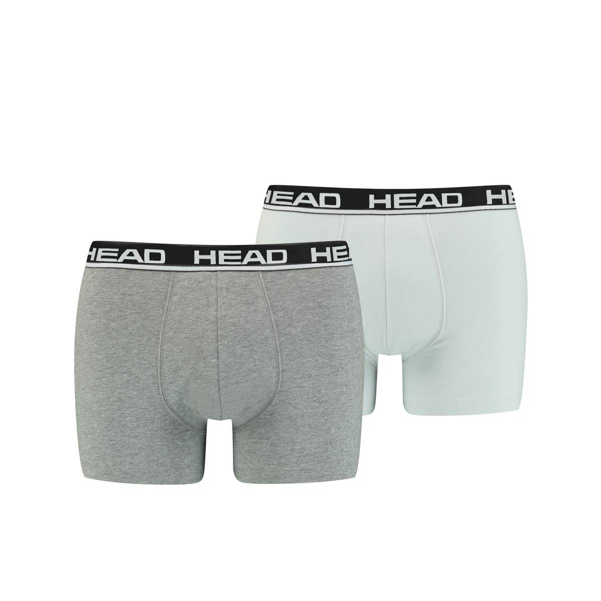 HEAD Herren Boxershort, 2er Pack - Basic, Baumwoll Stretch, einfarbig