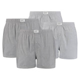 Levi's Herren Boxershorts, 4er Pack - Web-Shorts, Baumwolle, einfarbig